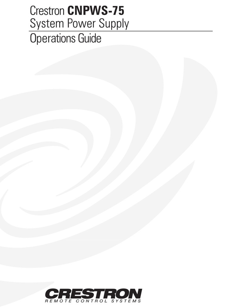 Crestron CNPWS-75 Manual de usuario