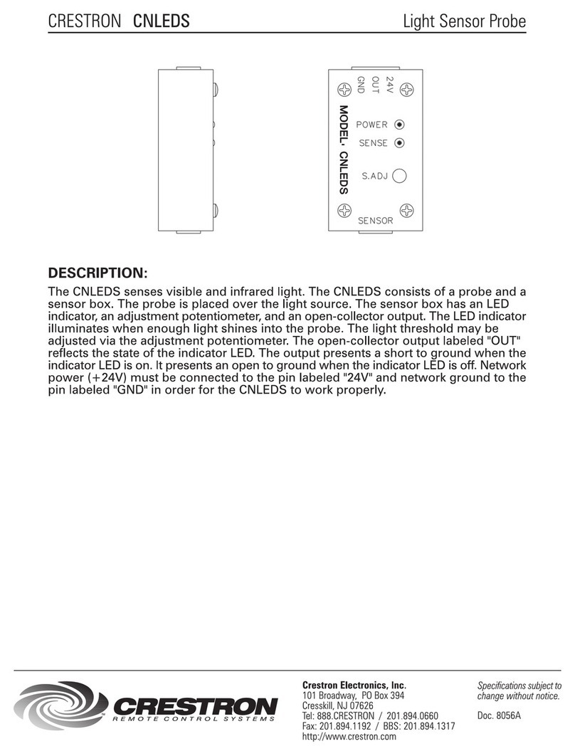 Crestron CNLEDS Instrucciones de funcionamiento e instalación Crestron CNLEDS Instrucciones de funcionamiento e instalación