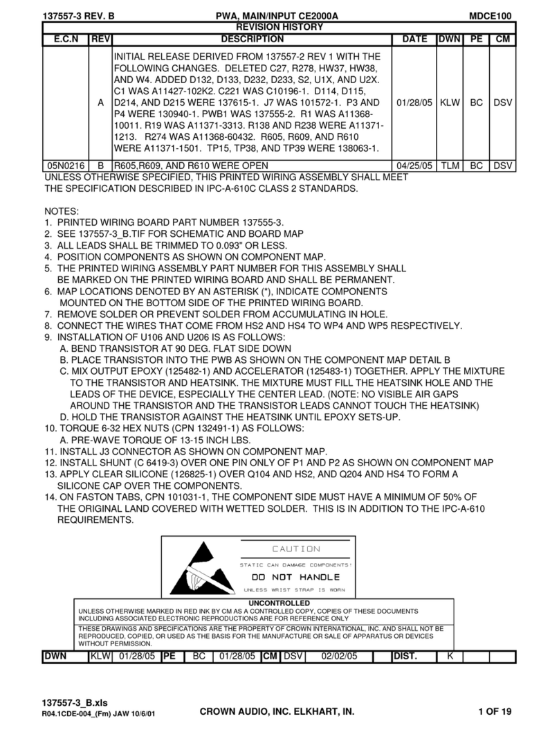 Crown CE-2000A Manual