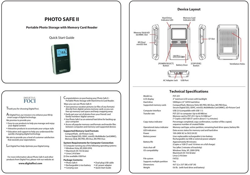 Digital Foci PST-251 Manual de usuario