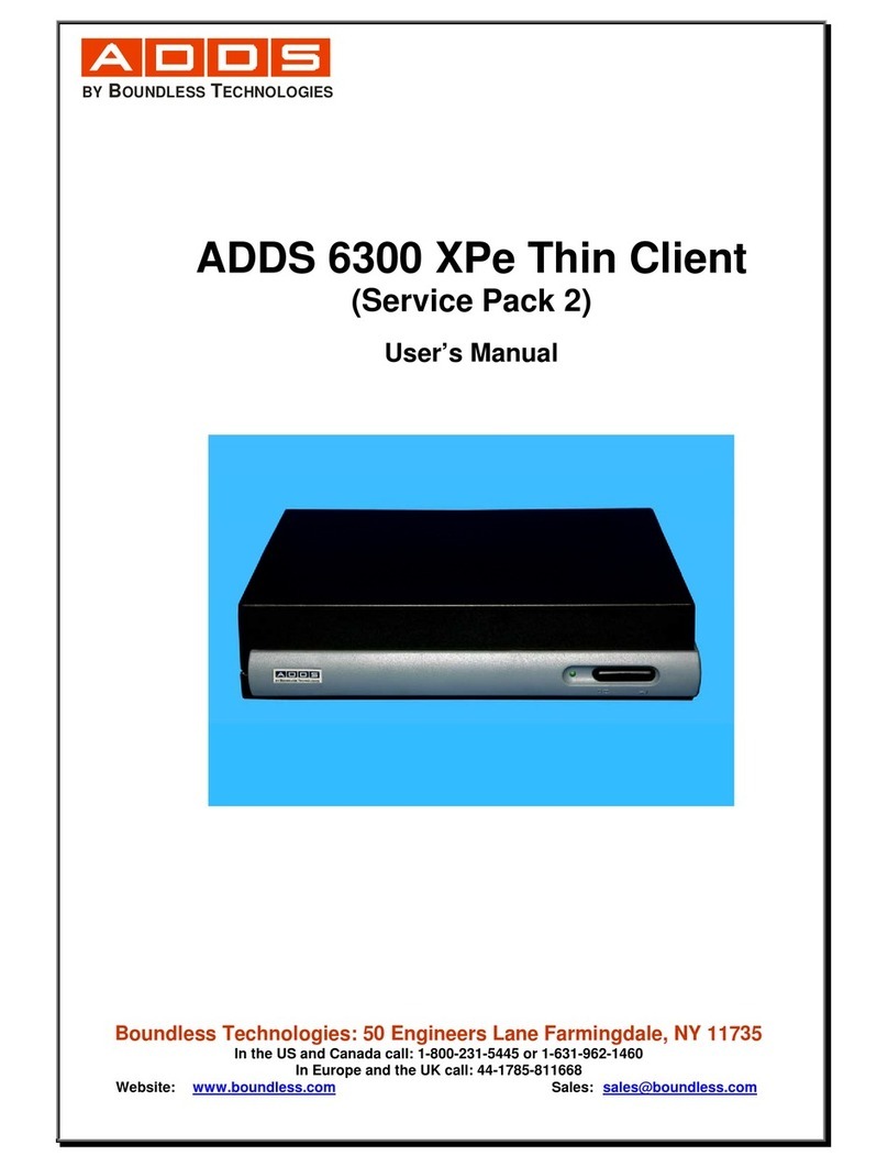 Boundless ADDS 6300 Manual de usuario Boundless ADDS 6300 Manual de usuario