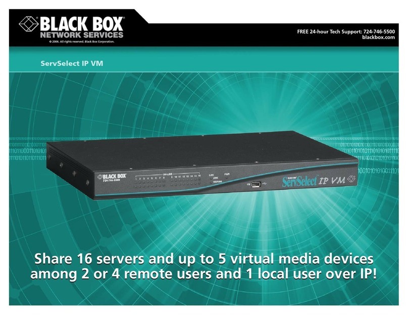 Black Box ServSelect IP VM KV2116A Manual de usuario