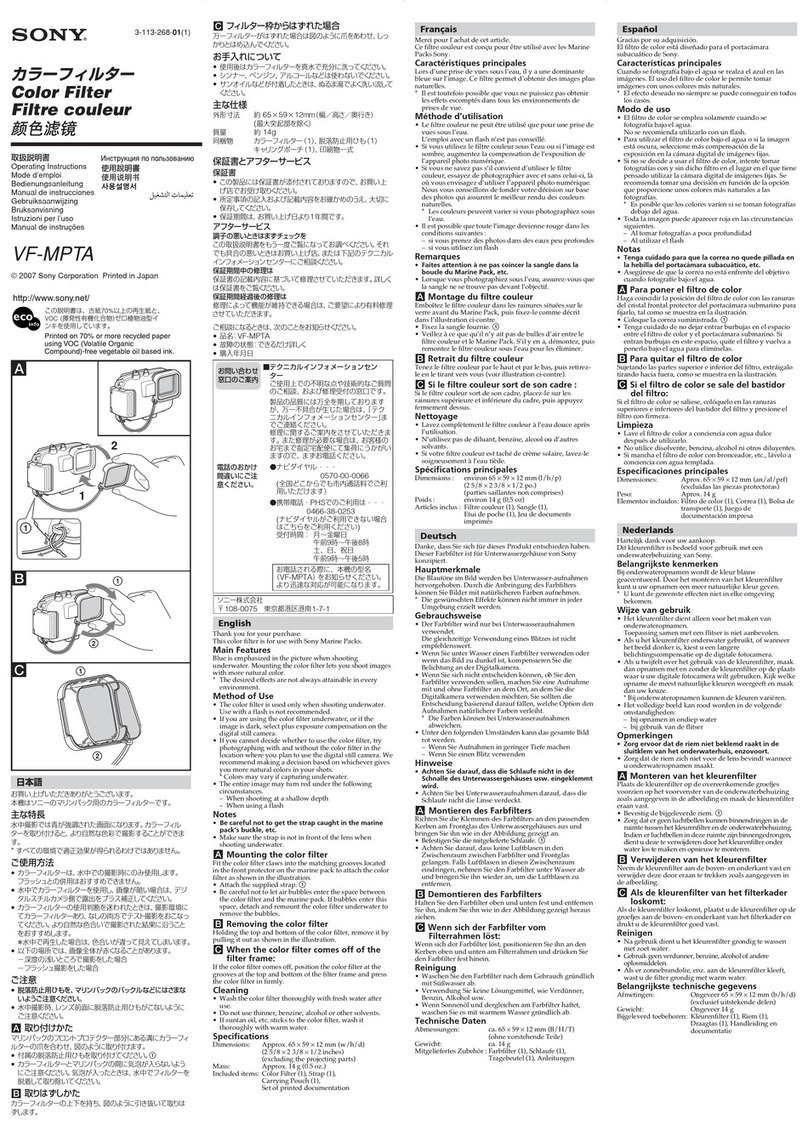 Sony VF-MPTA Manual de usuario