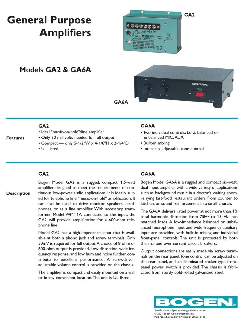 Bogen GA2 Manual de usuario