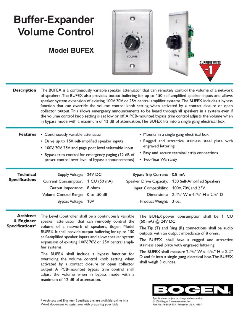 Bogen BUFEX Manual de usuario