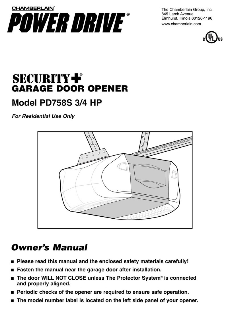 Chamberlain PD758DS Manual de usuario