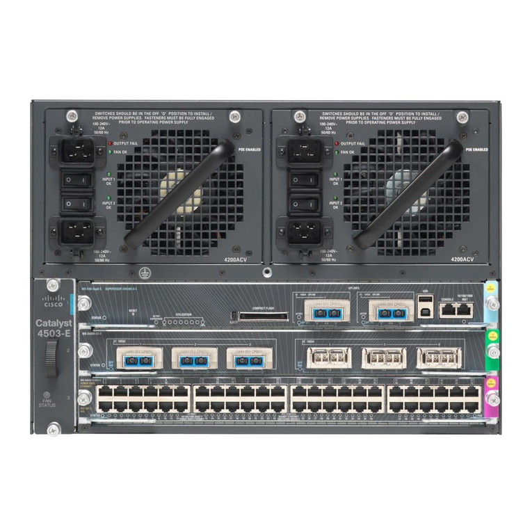 Cisco 4503-E - Catalyst Data Bundle Switch Manual de usuario