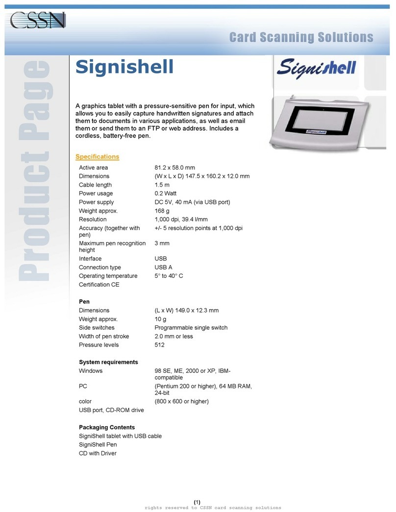 CSSN Signishell Manual de usuario