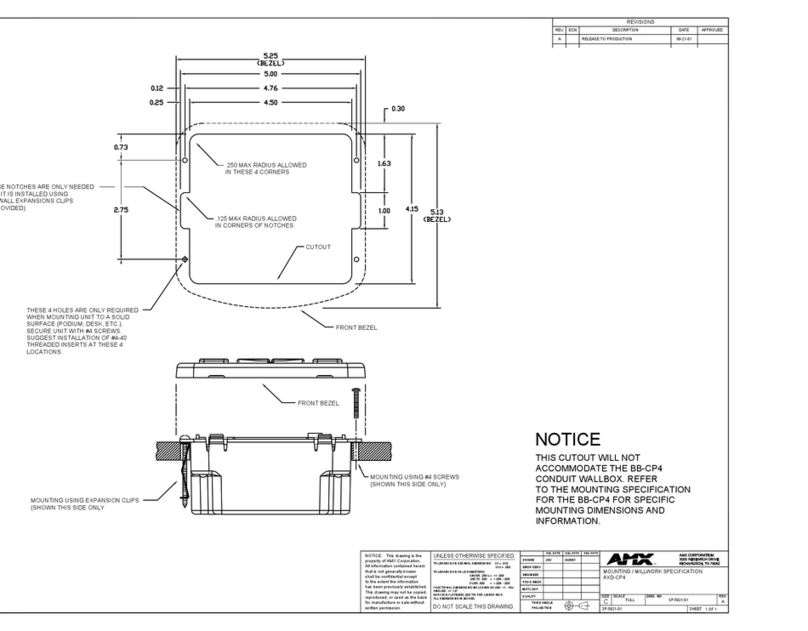 AMX AXD-CP4 Manual de usuario