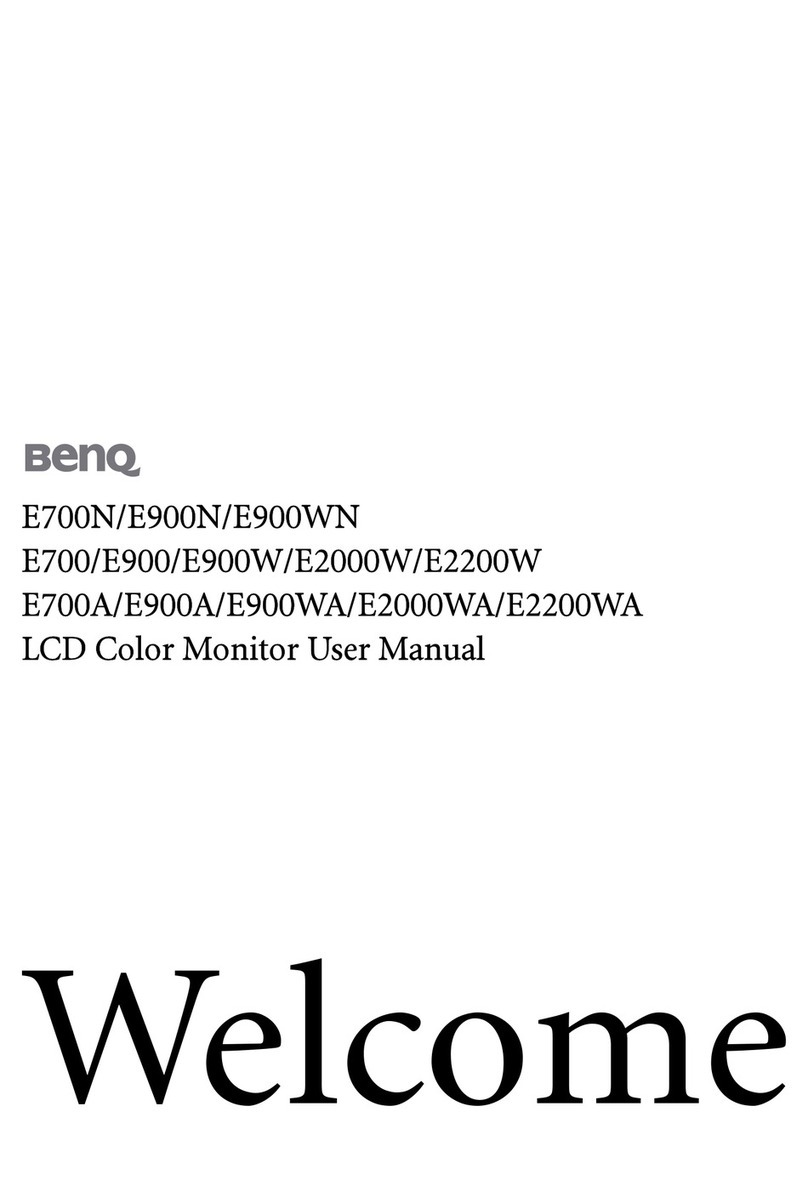 BenQ E2000W Manual de usuario