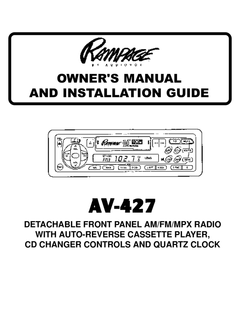 Audiovox AV-427 Manual de usuario