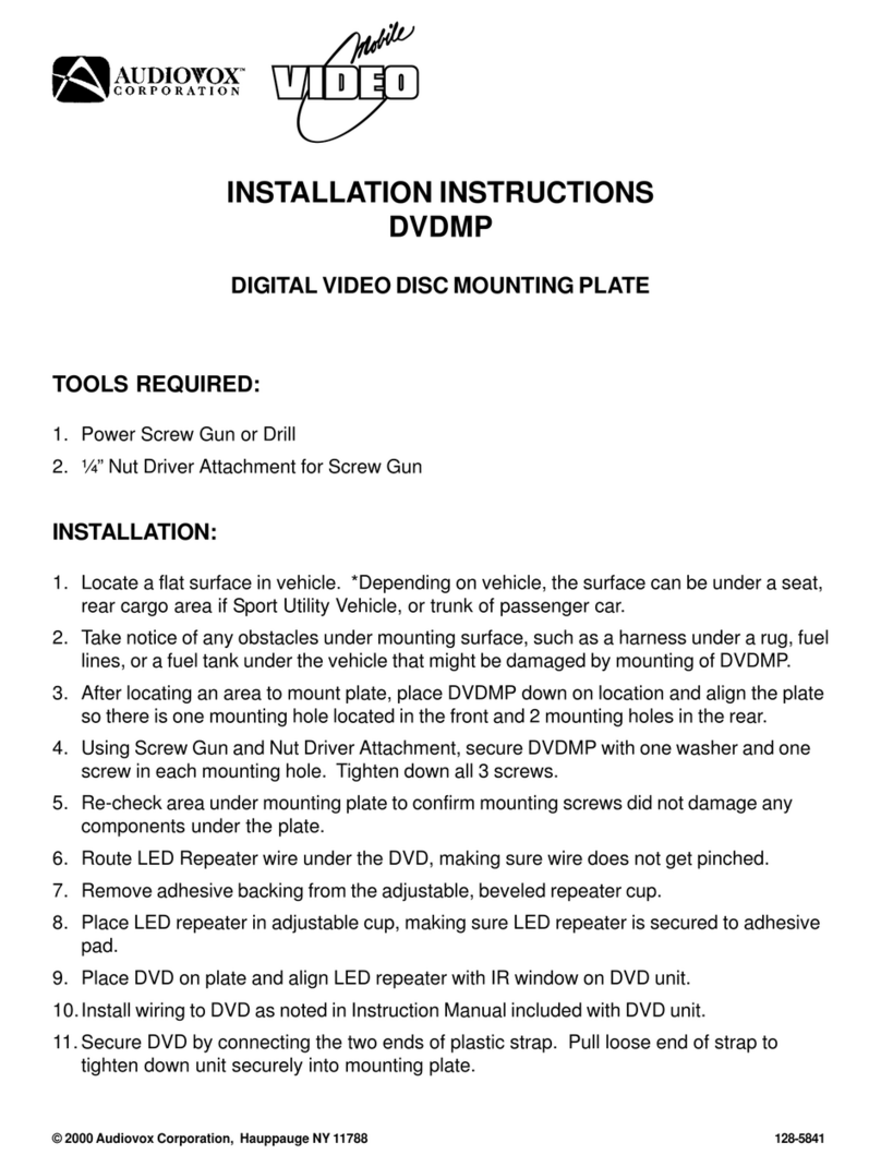 Audiovox DVDMP Manual de usuario