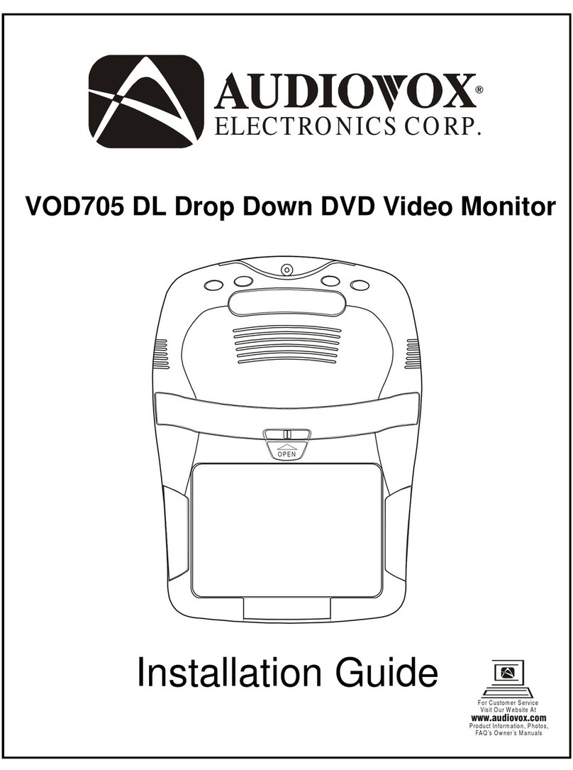 Audiovox VOD705DL - DVD Player With LCD Monitor Manual de usuario