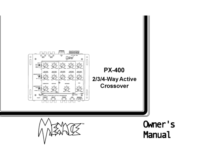 Audiovox Menace PX400 Manual de usuario