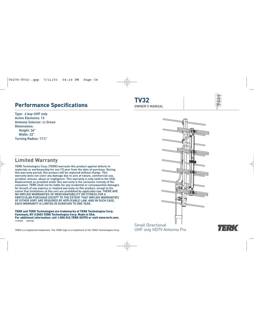 TERK Technologies TV32 Manual de usuario