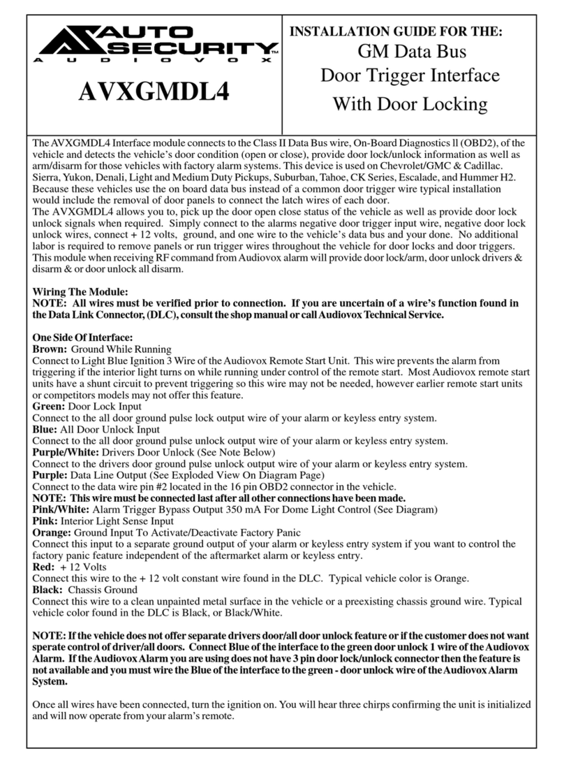 Audiovox GMDL4 Manual de usuario