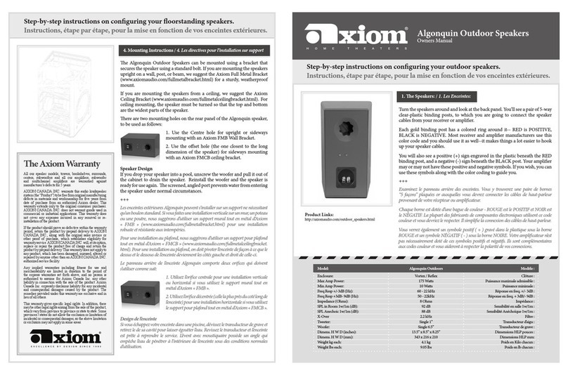 Axiom Algonquin Manual de usuario