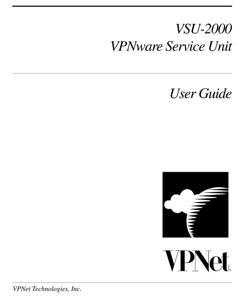 VPNet VSU 2000 Manual de usuario