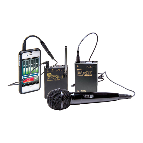 Azden WMS-PRO Manual de usuario Azden WMS-PRO Manual de usuario