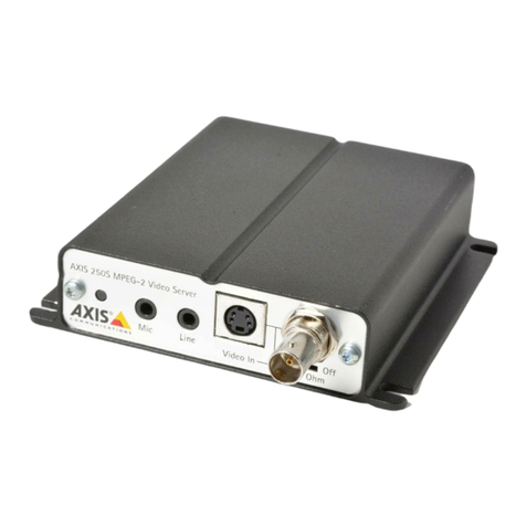 Axis 250S MPEG-2 Manual de usuario