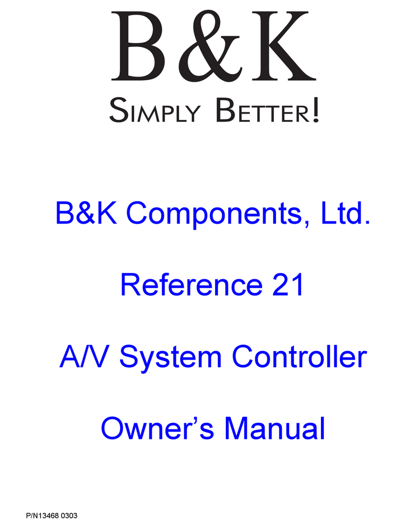 B&K Reference 21 Manual de usuario
