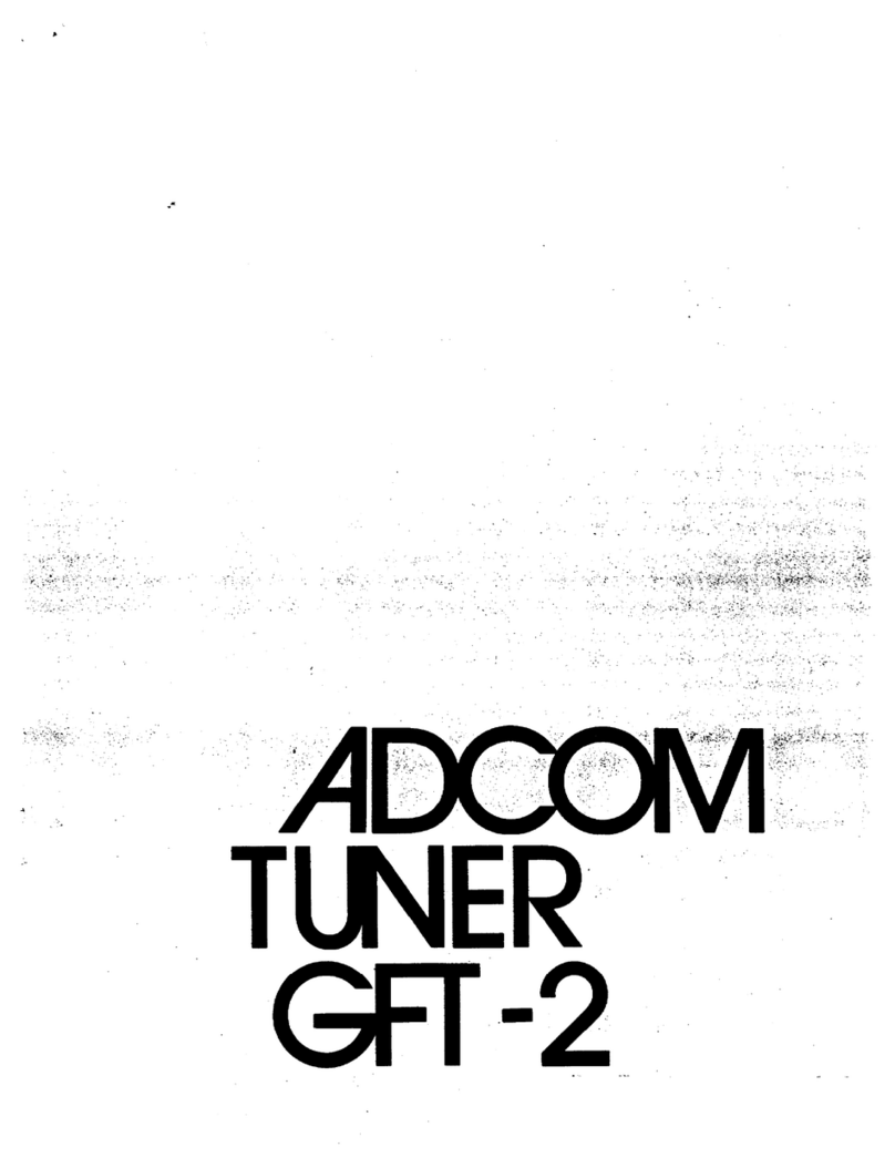 Adcom GFT-2 Manual de usuario