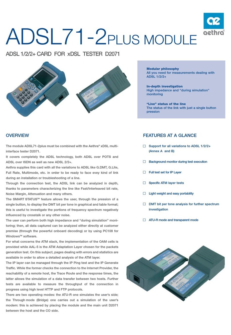 Aethra ADSL71-2Plus Manual de usuario