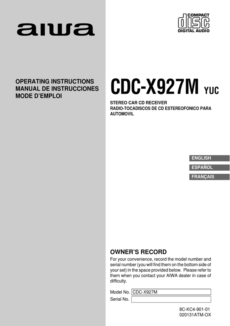 Aiwa CDC-X927M YUC Manual de usuario
