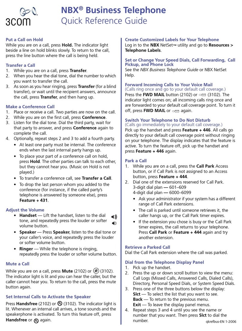 3Com NBX 100 Manual de usuario