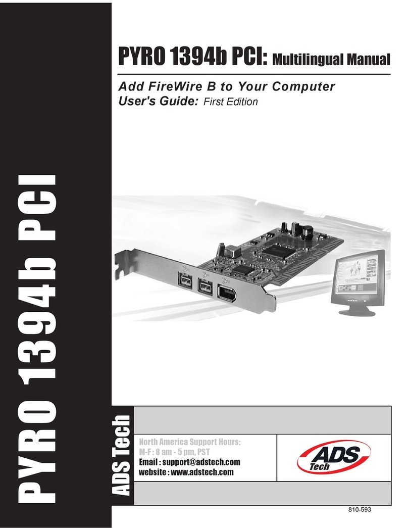 ADS Technologies API-810 Manual de usuario