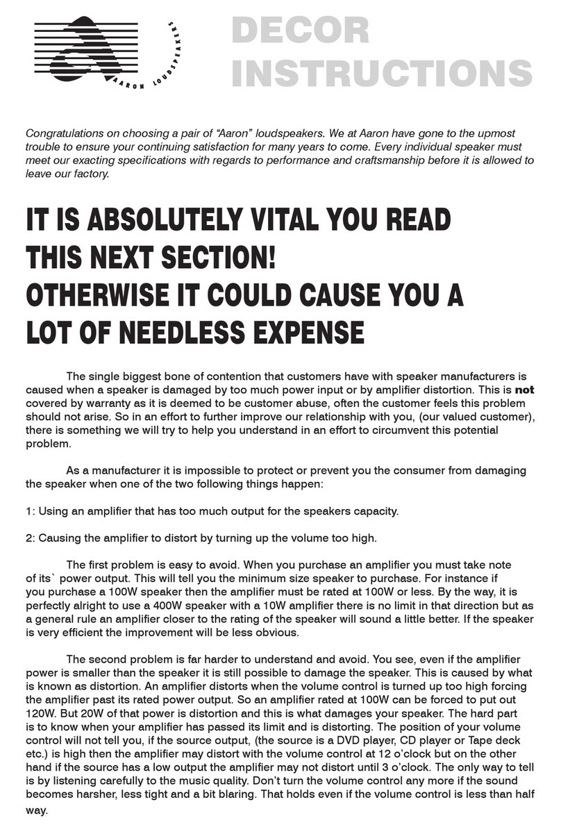 Aaron D-100 Manual de usuario