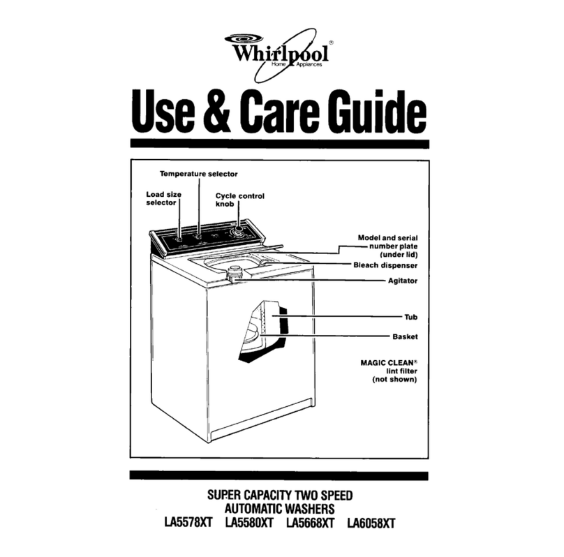Whirlpool LA5578XT Manual de usuario