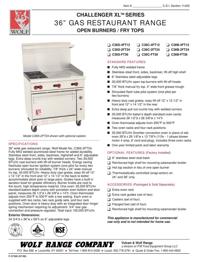 Wolf C36B-2FT24 Manual de usuario