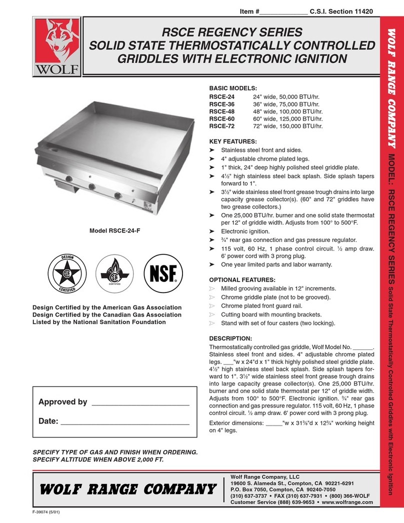 Wolf RSCE-24 Manual de usuario