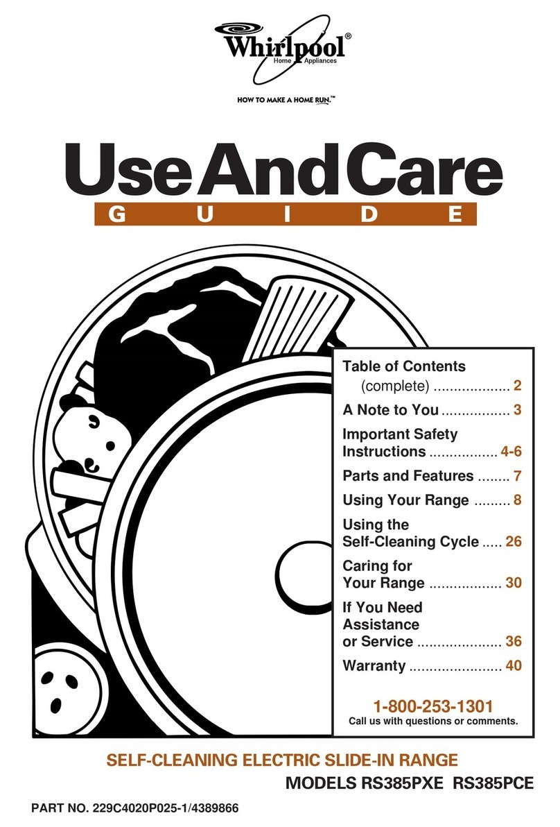 Whirlpool RS385PCE Manual de usuario