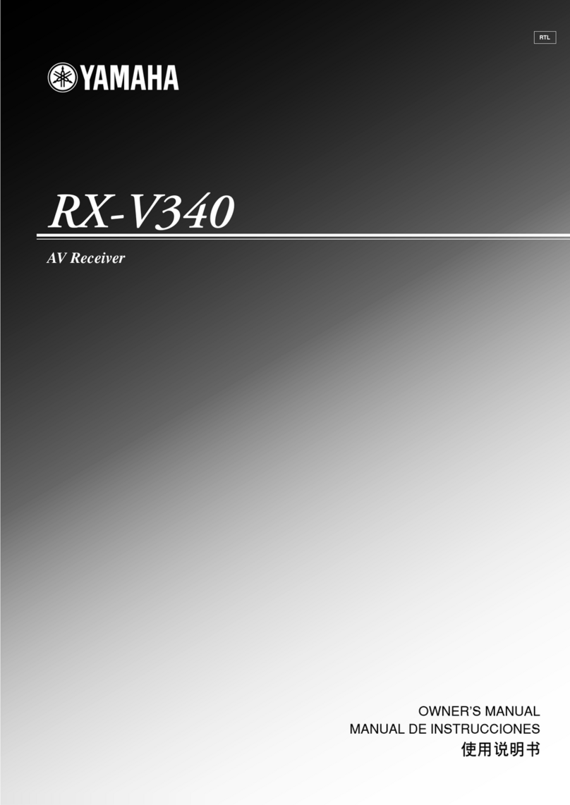 Yamaha RX-V340 Manual de usuario