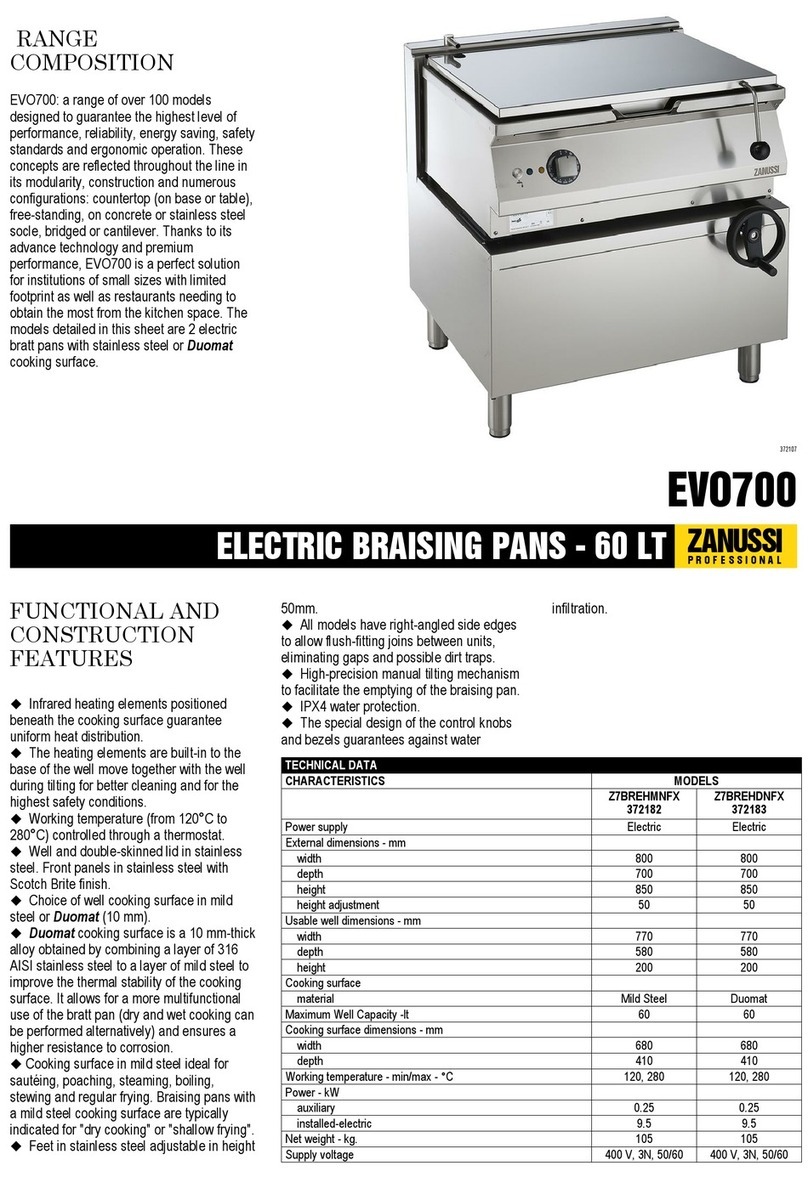 Zanussi EVO700 Manual de instrucciones