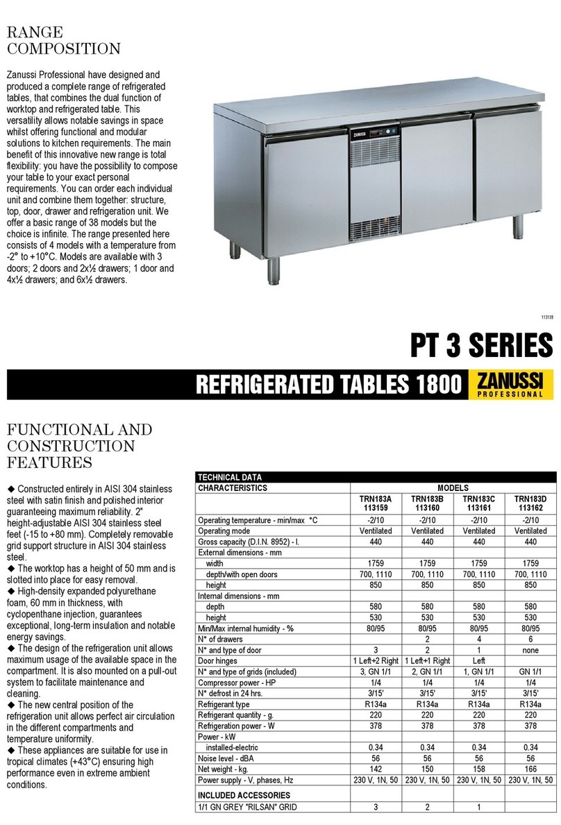 Zanussi 113159 Manual de usuario Zanussi 113159 Manual de usuario
