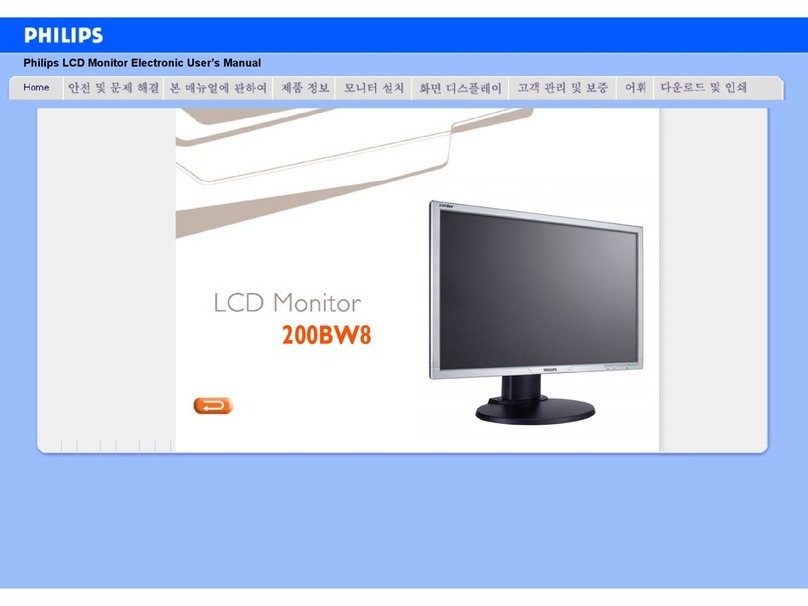 Philips 200BW8 Instrucciones de instalación y funcionamiento