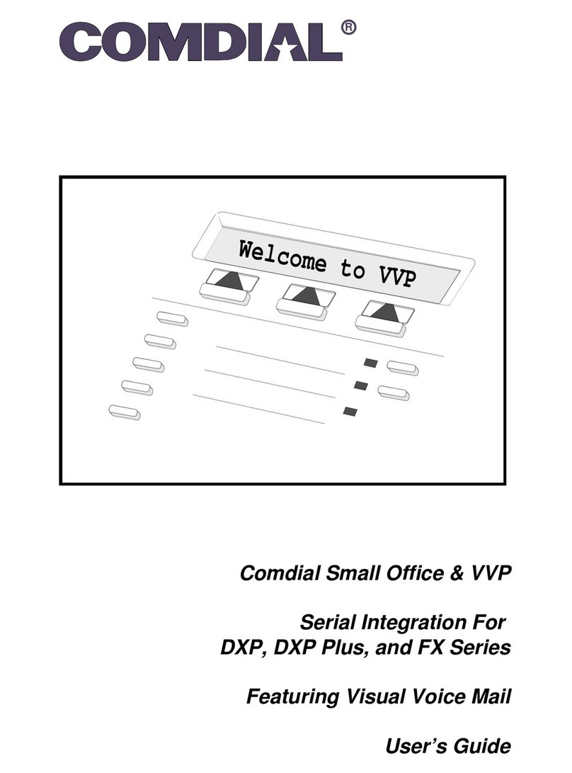 Comdial DXP Digital Communications System Manual de usuario