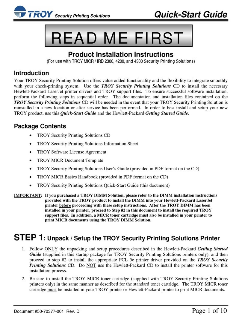 TROY Group IRD 4200 Manual de usuario