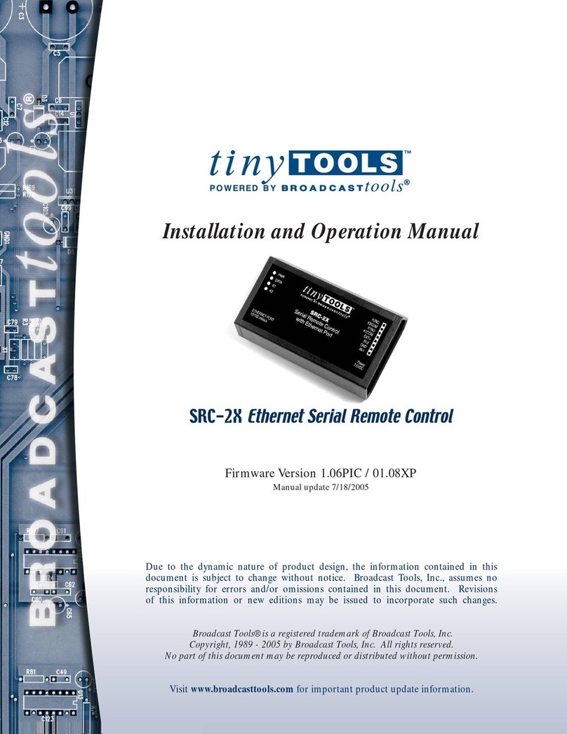 tiny TOOLS SRC-2X Manual de usuario