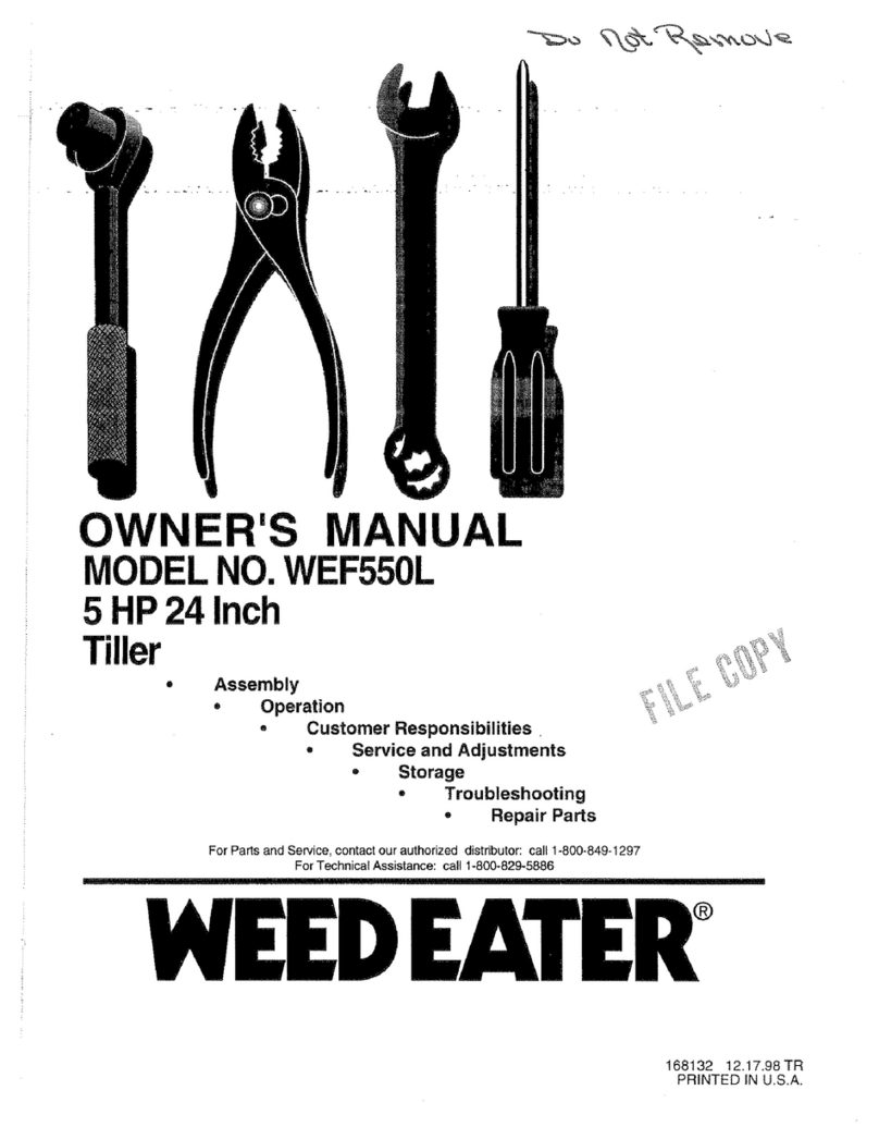 Weed Eater 168132 Manual de usuario