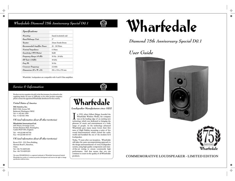 Wharfedale Pro D9.1 Manual de usuario