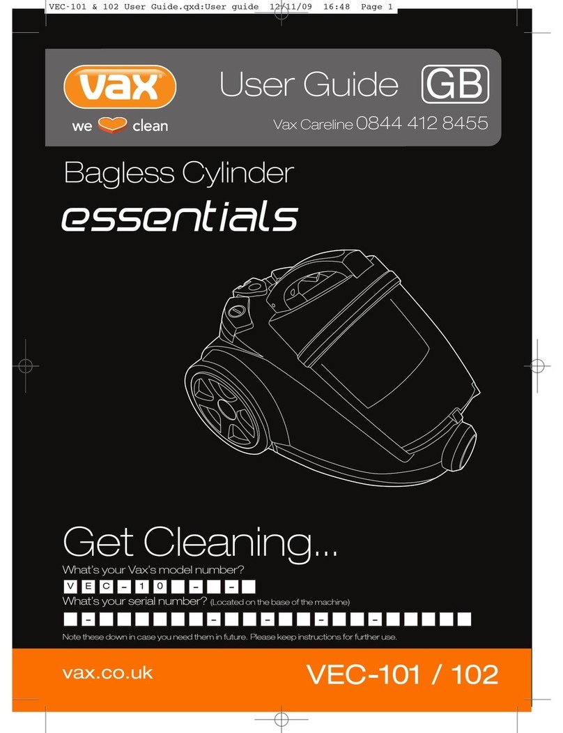 Vax Essentials VEC-101 Manual de usuario