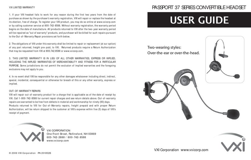 VXI Passport 37-G Manual de usuario