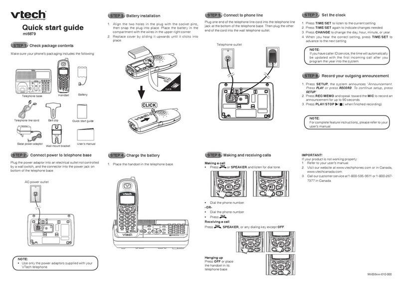 V-tech mi6879 Manual de usuario