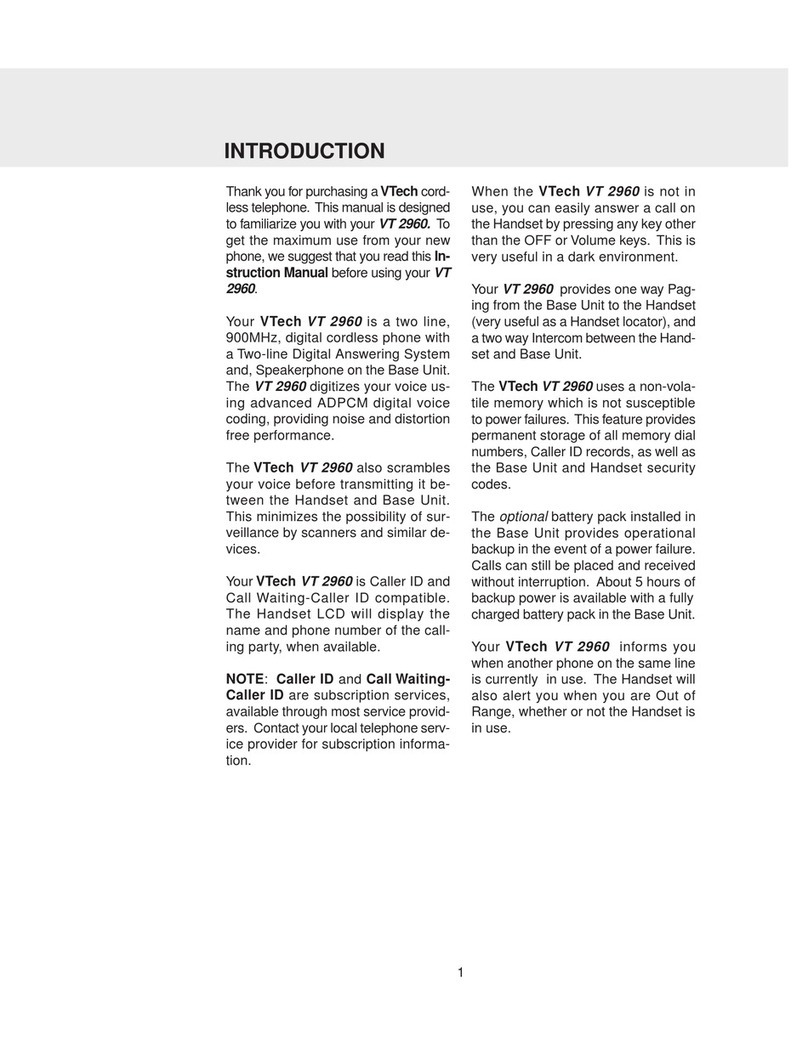 V-tech VT 2960 Manual de usuario