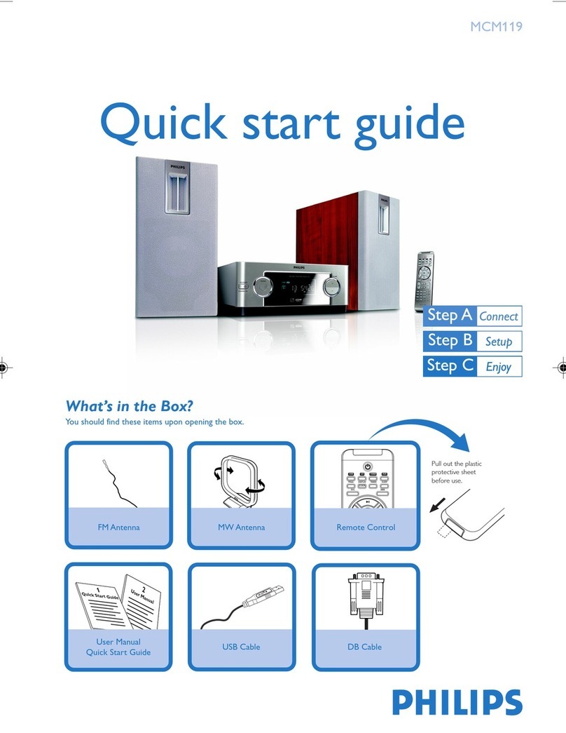 Philips MCM119/05B Manual de usuario