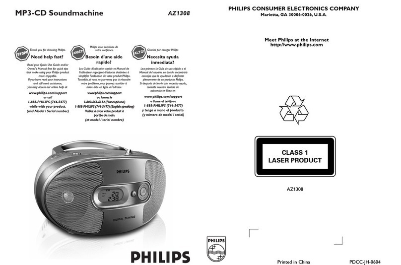 Philips AZ1308-37B Manual de usuario